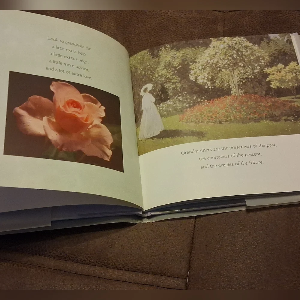 Grandmother Sentiment Book with Floral Design